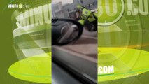 Accidente en la autopista sur, por espumas Medellín