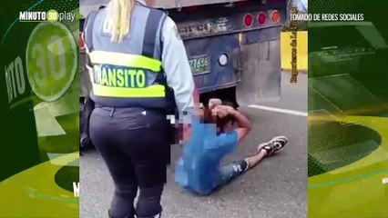 Camioneros le dieron una planera a presuntos ladrones en el Alto de la Línea