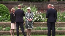 El príncipe Guillermo y Harry inauguran una estatua de Diana en el que hubiera sido su 60 cumpleaños