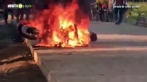 Por infiel Mujer incendió la motocicleta de su esposo tras las corralejas de Majagual