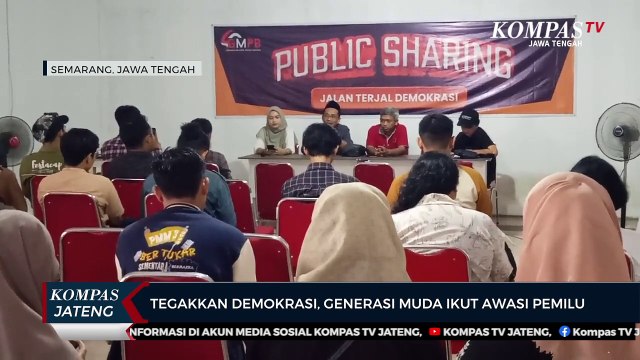 Tegakkan Demokrasi, Generasi Muda Semarang Ikut Awasi Pemilu