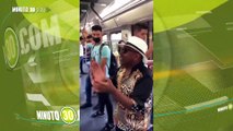 Miguel Morales se pegó una cantadita en el Metro de Medellín