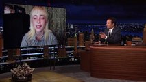 The Tonight Show: Billie Eilish habla de ser más feliz que nunca, de dirigir vídeos musicales y de su sinestesia.