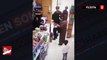 İsrail askeri, marketteki küçük çocuğu zorbalık yapıp darbetti