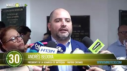 ok El presidente de la Asamblea de Antioquia acompañó la posesión de los concejales de Medellín