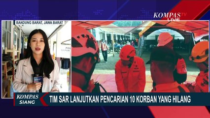 Télécharger la video: Tim SAR Terjunkan Anjing Pelacak, Cari 10 Warga Tertimbun Tanah Longsor di Bandung Barat