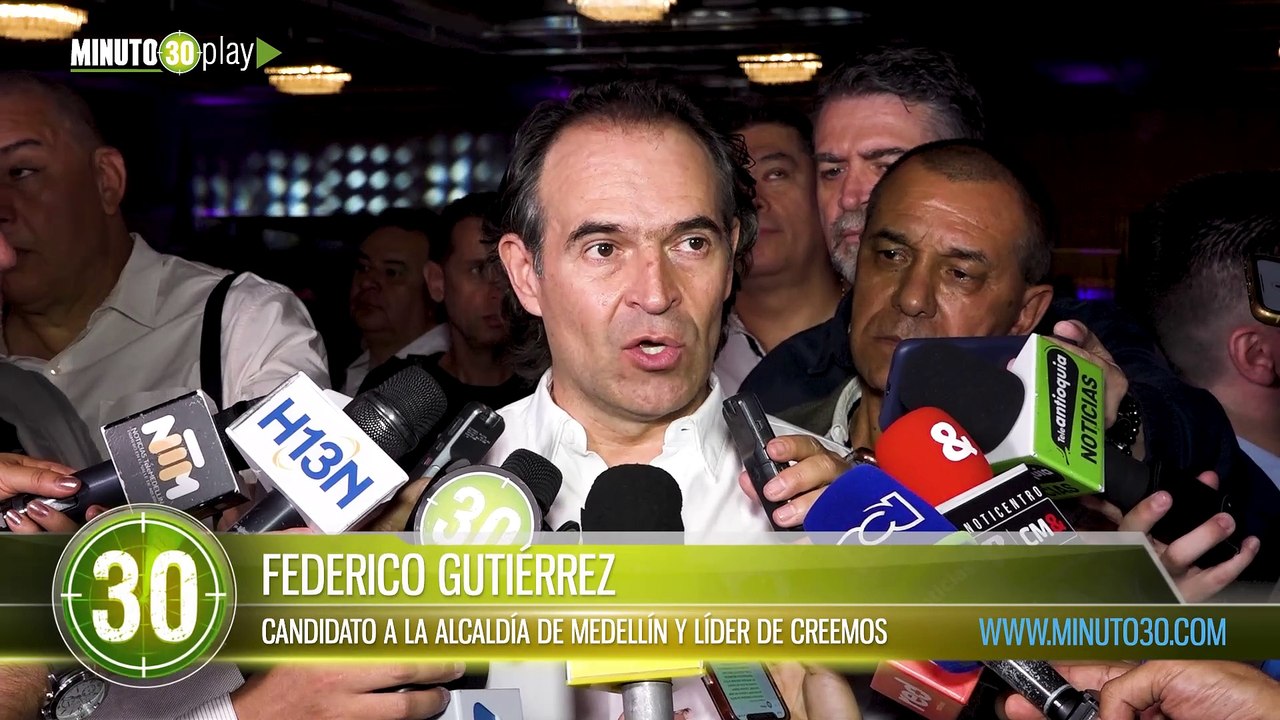 Fico Gutiérrez sobre su apoyo a candidatos a la Gobernación de Antioquia