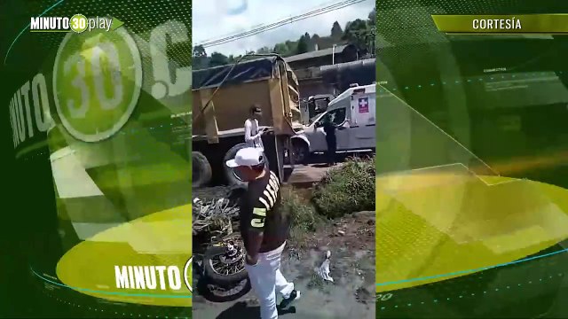 accidente en la variante a Caldas