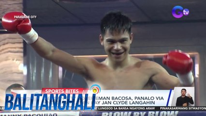GenSan City Boxer Eman Bacosa, panalo via knockout laban kay Jan Clyde Langahin | BT