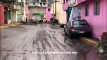 Ecatepec tras inundaciones y fuertes lluvias de ayer.