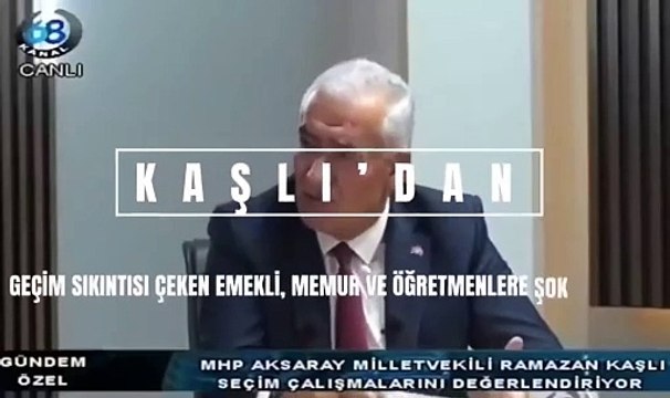 MHP'li milletvekili Kaşlı geçim sıkıntısına çözüm buldu: Emekliler, memurlar ek iş yapsınlar