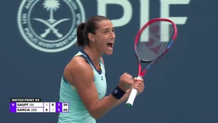 Miami - Garcia crée la surprise en sortant Gauff