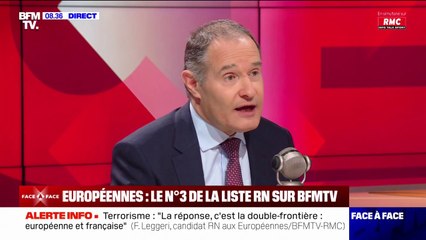 Terrorisme: pour Fabrice Leggeri (candidat RN aux élections européennes), "la réponse, c'est la double frontière, européenne et française"