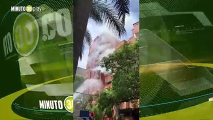 Qué susto Se estaba prendiendo el sexto piso de una edificio en Laureles