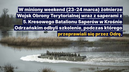Gazeta Lubuska. Żołnierze z Krosna Odrzańskiego przeprawiali się przez Odrę