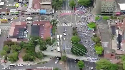 Con sobrevuelos la Fuerza Aérea monitorea movilizaciones sociales en Antioquia