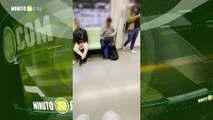 Un don no se aguantó el filo así que sacó la coca y se sentó a almorzar en pleno Metro de Medellín