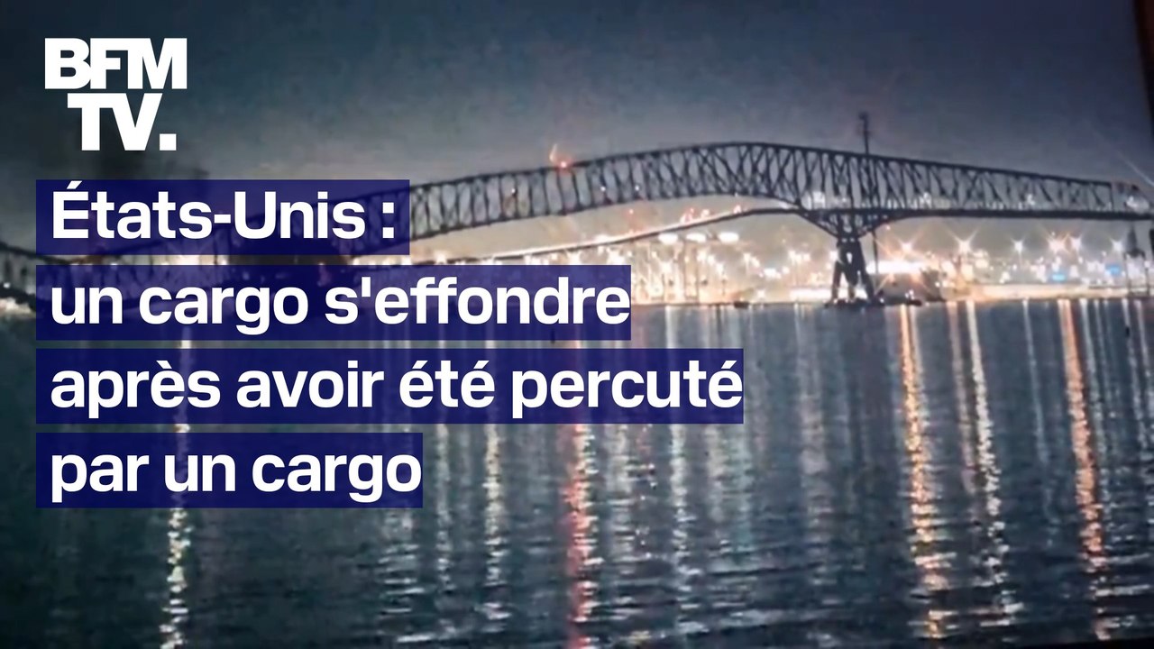 Aux États-Unis, un pont de Baltimore s’effondre après avoir été percuté par un cargo