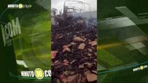 Lamentable Un camión cargado con plátano se quemó en Belén de Bajirá