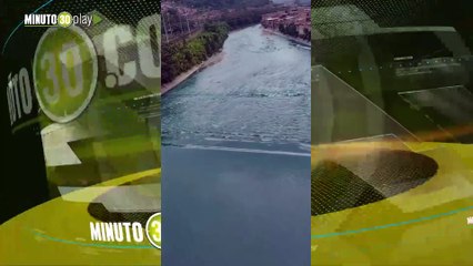 El Río Medellín tiene ese color en este momento, ya lo vio