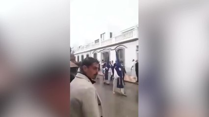 Un rayo cae en medio de una procesión en la Línea de la Concepción