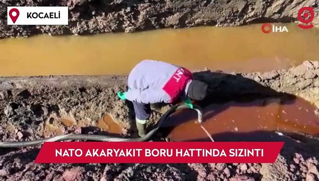 NATO akaryakıt boru hattında sızıntı