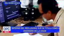 Interno de reclusorio sur se titula como ingeniero de la UNAM