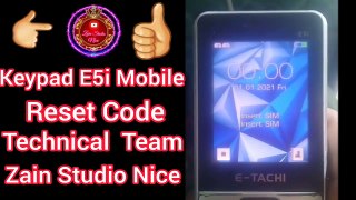 Keypad Mobile Reset Code | Technical Team Zain Studio Nice
