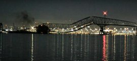 A Baltimore bridge has collapsed after a ship hit it