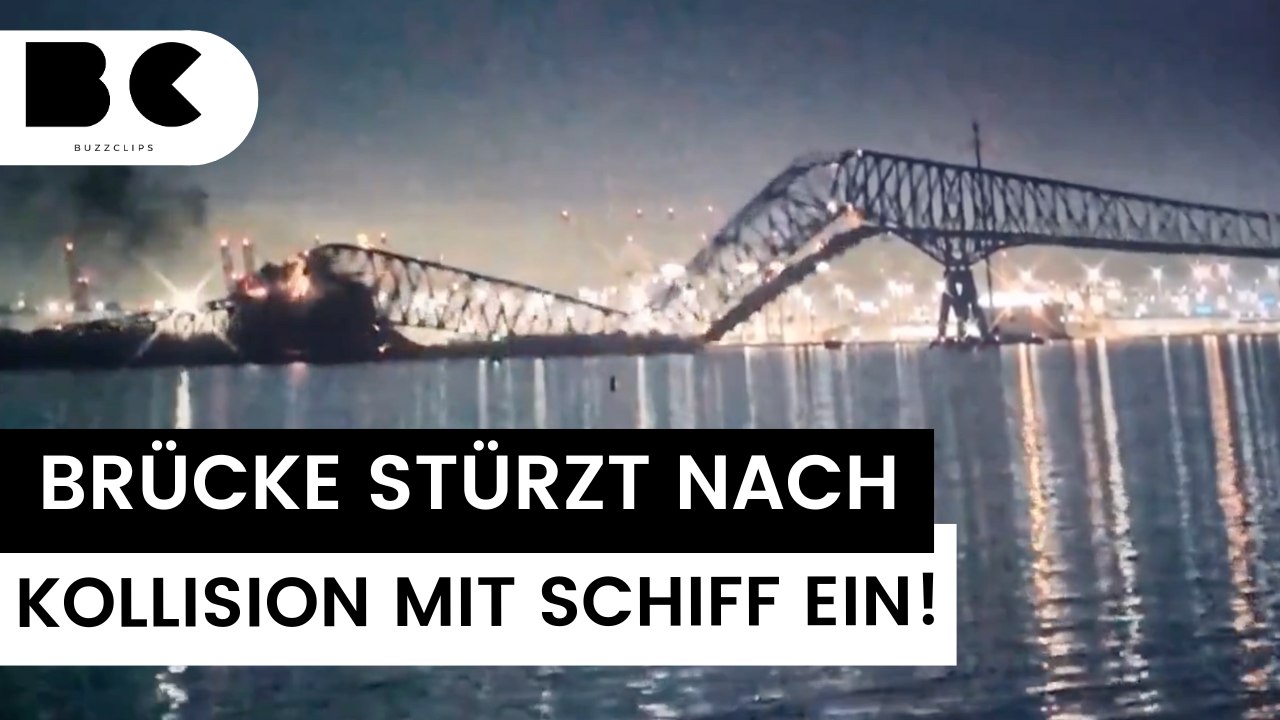 Baltimore: Brücke nach Kollision mit Schiff eingestürzt