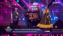 NATALIA GIMENEZ RECIVE DISCO DE ORO EN LOS 