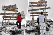 Brit becomes first person to climb Mount Kilimanjaro carrying a 30kg FRIDGE