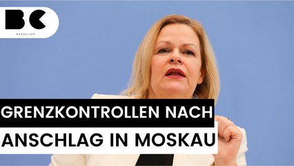 Innenministerin Faeser kündigt Grenzkontrollen zur Fußball-EM an