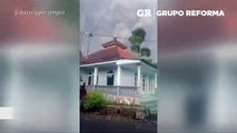 Hace erupción volcán Semeru en Indonesia