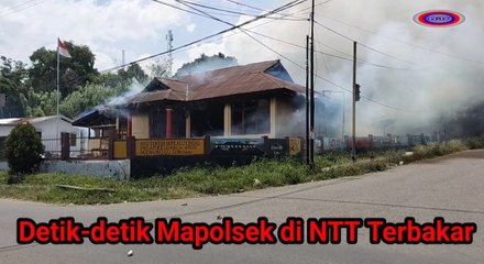 Detik- Detik Kantor Polsek di NTT Hangus Terbakar, 2 Senpi Ikut Terbakar