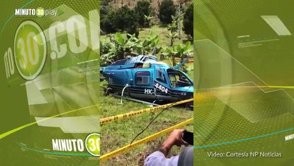 Tuvieron que aterrizar de emergencia Lo que se sabe del accidente del helicóptero en Cañasgordas