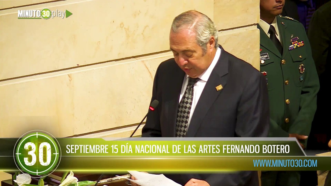 Septiembre 15 Día Nacional de las Artes Fernando Botero