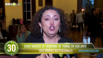 Chao marcas de gobierno de turno en adelante solo marcas institucionales