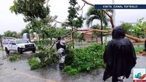 Huracán 'Nora' se degrada a tormenta tropical frente a Sinaloa inundaciones y ríos desbordados
