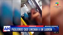 #VIDEO:  Pasajeros casi linchan a un ladrón: lo desnudaron y golpearon