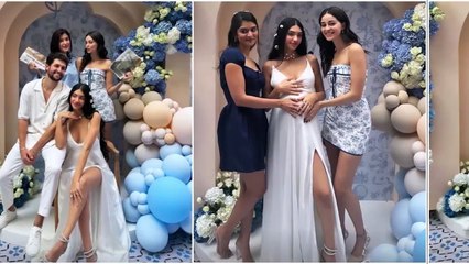 Download Video: Alanna Pandey shared INSIDE PICS of baby shower, posed a lot with Ananya-Shanaya-Alizeh