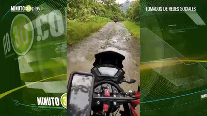 ok Motociclistas fueron amenazados por un grupo al margen de la ley en la antigua vía que de Anchicaya conduce a Buenaventura