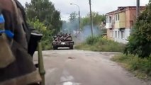 Los soldados ucranianos liberan la ciudad de Izium