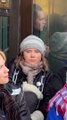 Greta Thunberg protesta contra los parques eólicos noruegos