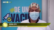 Acudamos a la vacunación sin ningún temor. Juliana López, vacunadora y primera vacunada contra Covid en Manizales