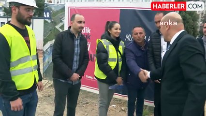 İzmir'de Karataş Yaya Üst Geçidi'nin Temeli Atıldı