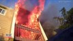 #VIDEO: Los bomberos se enfrentan a un edificio en llamas para salvar a los residentes
