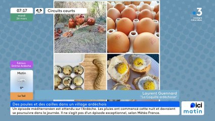 A Saint-Montan, "La Coquille Ardéchoise", le goût authentique des œufs de poules et de cailles Bio