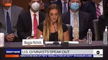 Maggie Nichols hace su declaración inicial en la revisión del caso Nassar en el Senado