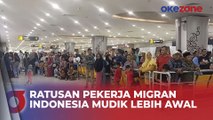 Jelang Lebaran, Ratusan Pekerja Migran Indonesia Mudik Lebih Awal di Bandara Juanda Surabaya